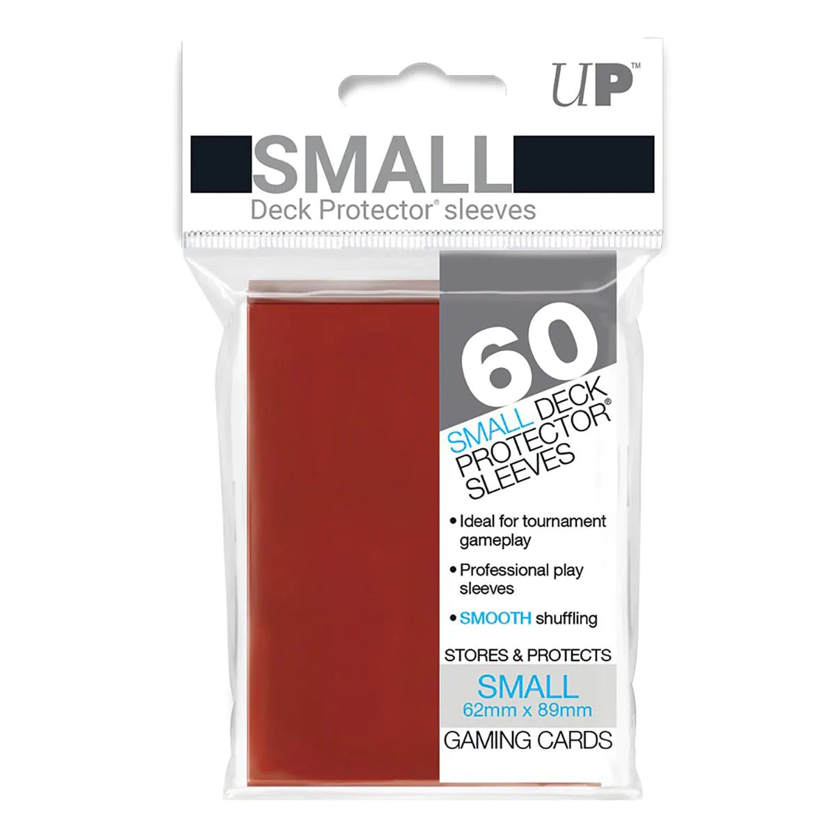 Ultra Pro - 60ct Pro-Gloss Red Standard Deck Protector Sleeves (New Packaging)