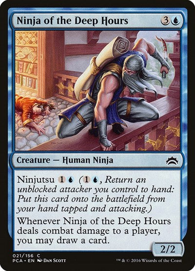 Ninja of the Deep Hours (Planechase Anthology) Light Play
