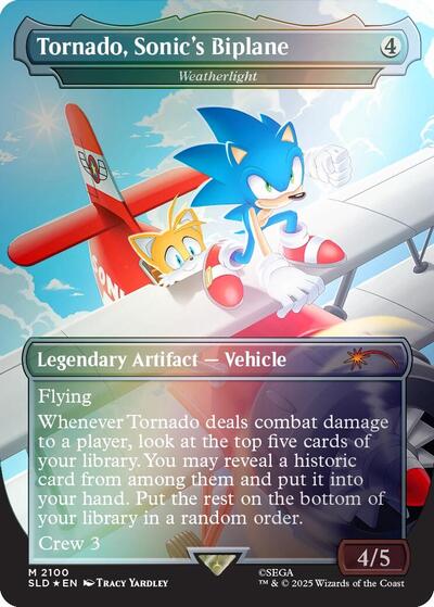 Tornado, Sonic's Biplane - Weatherlight (Rainbow Foil) (Secret Lair) Light Play Foil
