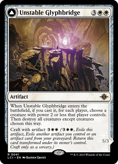 Unstable Glyphbridge (The Lost Caverns of Ixalan) Light Play
