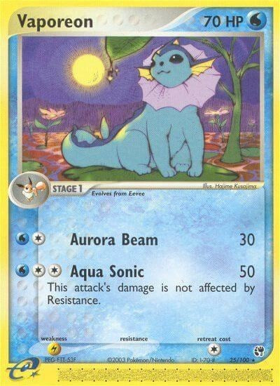 Vaporeon (Sandstorm) Heavy Play