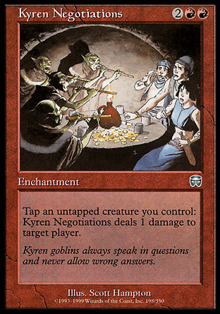 Kyren Negotiations (Mercadian Masques) Light Play