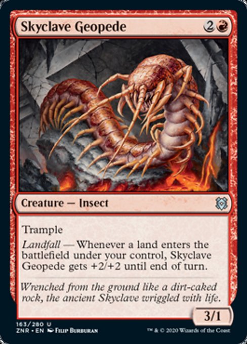 Skyclave Geopede (Zendikar Rising) Light Play