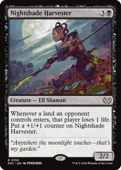 Nightshade Harvester (Commander: Duskmourn: House of Horror) Light Play