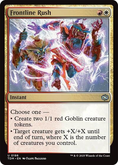 Frontline Rush (Tarkir: Dragonstorm) Light Play