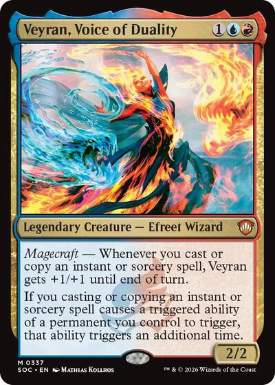 Veyran, Voice of Duality (Commander: Secrets of Strixhaven) Light Play