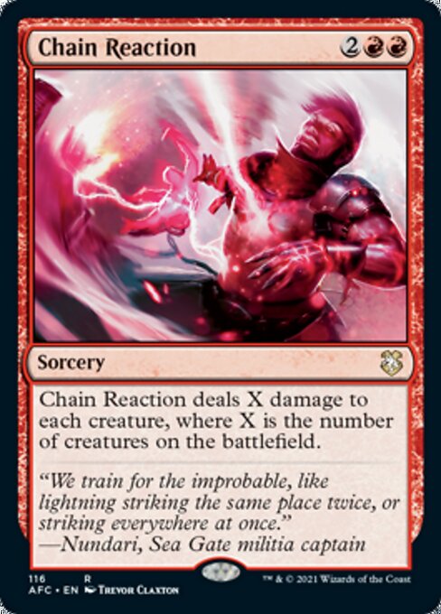 Chain Reaction (Commander 2021 Forgotten Realms) Light Play