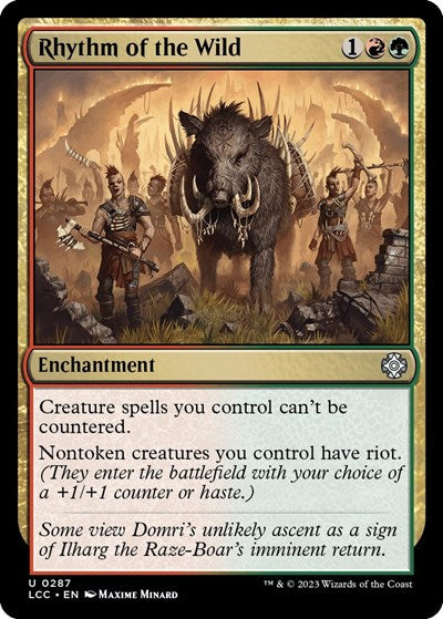 Rhythm of the Wild (Commander: The Lost Caverns of Ixalan) Light Play