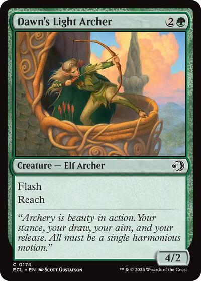 Dawn's Light Archer (Lorwyn Eclipsed) Light Play Foil