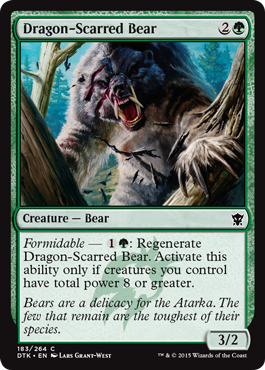 Dragon-Scarred Bear (Dragons of Tarkir) Light Play