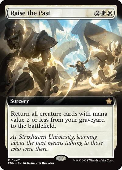 Raise the Past (Extended Art) (Foundations) Light Play Foil