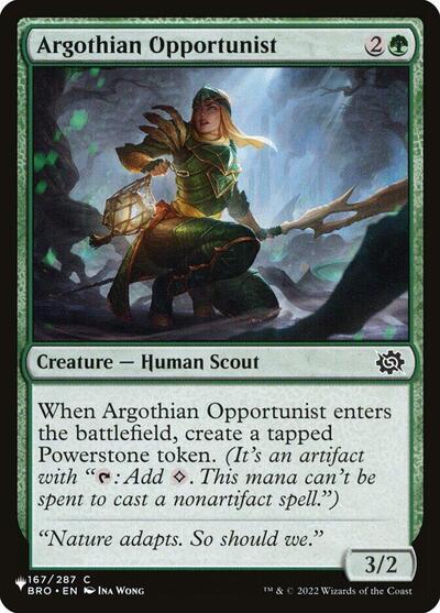 Argothian Opportunist (The List) Light Play