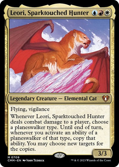 Leori, Sparktouched Hunter (Commander Masters) Light Play Foil
