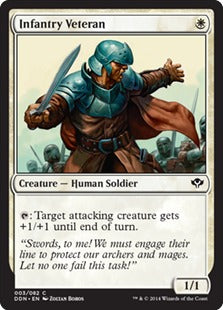 Infantry Veteran (Duel Decks: Speed vs Cunning) Light Play