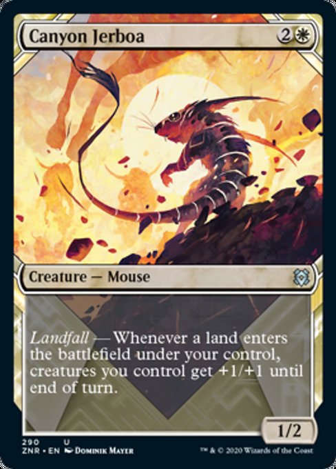 Canyon Jerboa (Showcase) (Zendikar Rising) Light Play