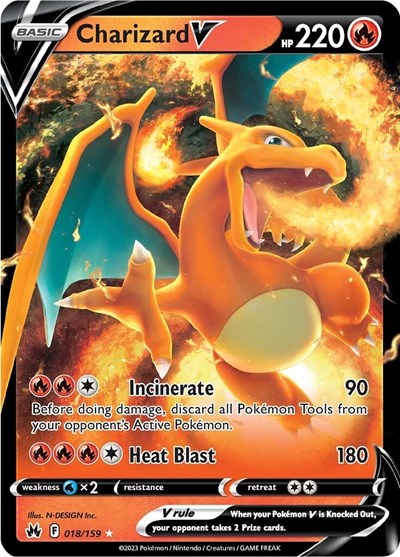 Charizard V (Crown Zenith) Near Mint Holofoil