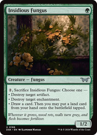 Insidious Fungus (Duskmourn: House of Horror) Light Play Foil