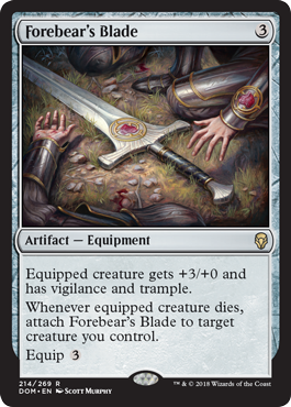 Forebear's Blade (Dominaria) Light Play