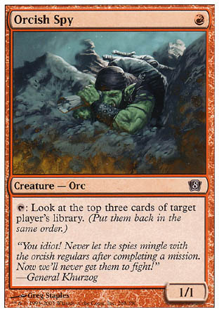 Orcish Spy (8th Edition) Light Play
