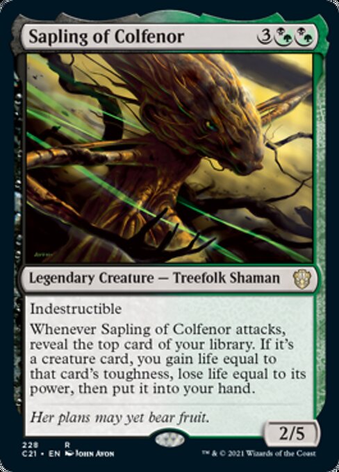 Sapling of Colfenor (Commander 2021 Strixhaven) Light Play