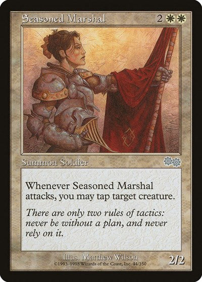 Seasoned Marshal (Urza's Saga) Light Play