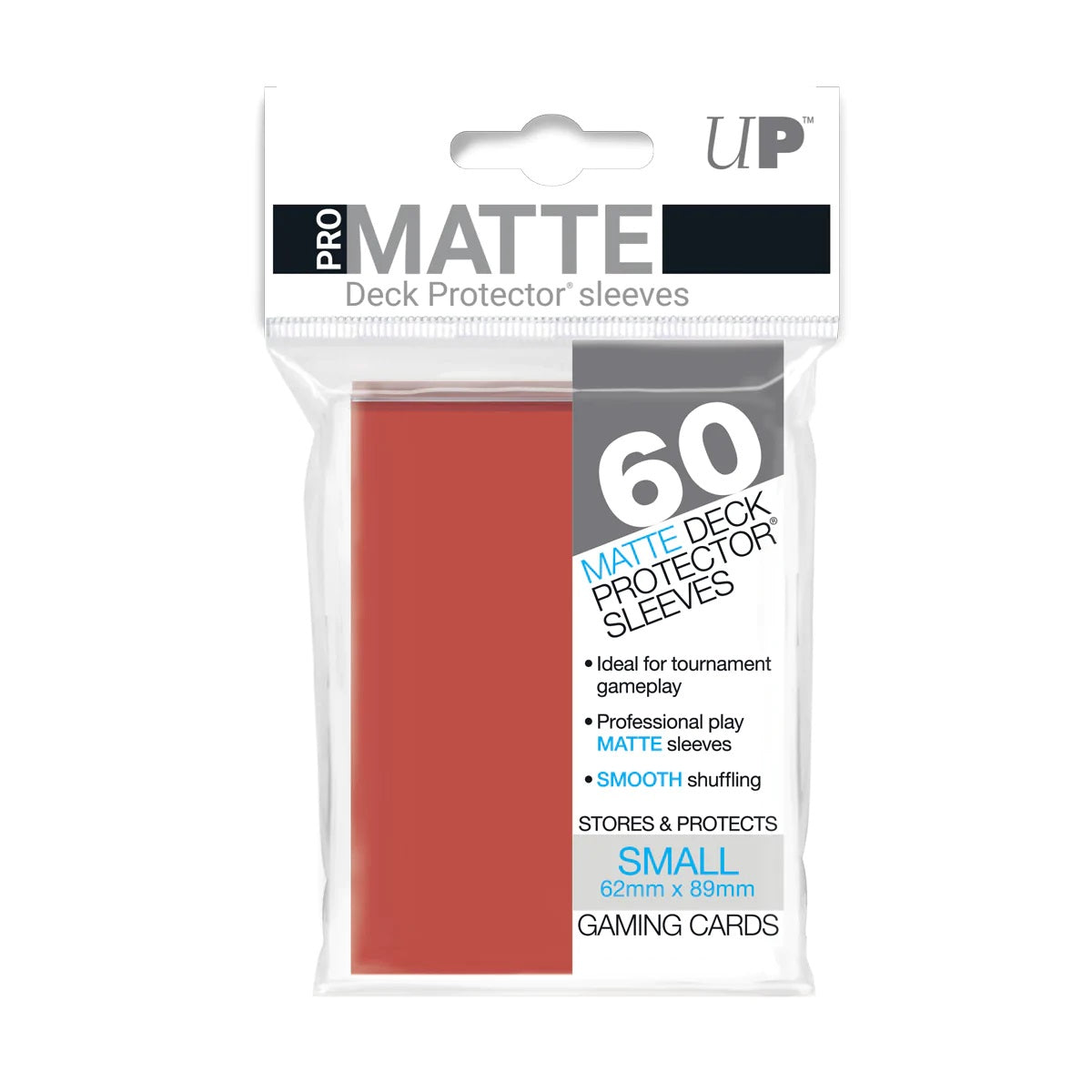 Ultra Pro - 60ct Pro-Matte Red Small Deck Protectors (New Packaging)