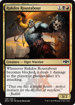 Rakdos Roustabout (Ravnica Allegiance) Light Play