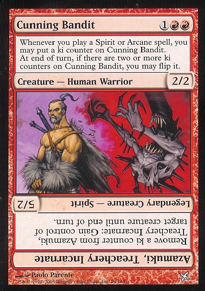 Cunning Bandit (Betrayers of Kamigawa) Light Play Foil