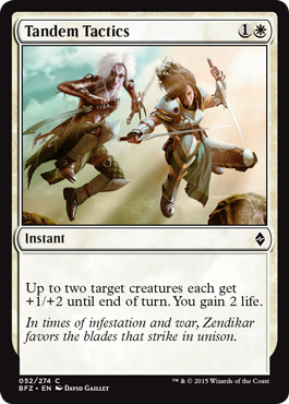 Tandem Tactics (Battle for Zendikar) Light Play Foil