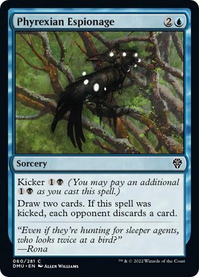 Phyrexian Espionage (Dominaria United) Light Play Foil