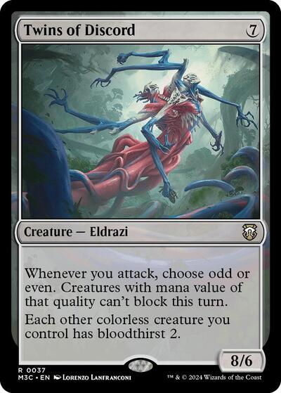 Twins of Discord (Commander: Modern Horizons 3) Light Play