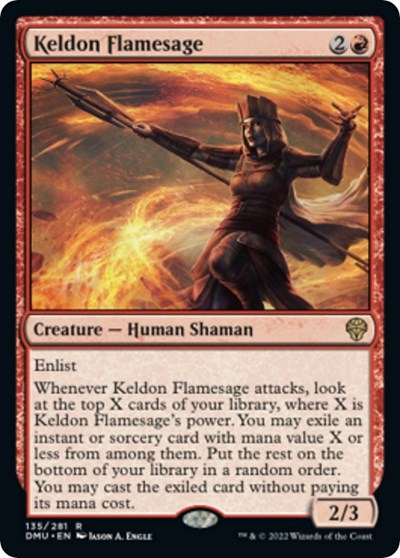 Keldon Flamesage (Dominaria United) Light Play