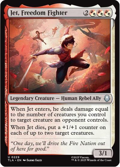 Jet, Freedom Fighter (Avatar: The Last Airbender) Light Play Foil