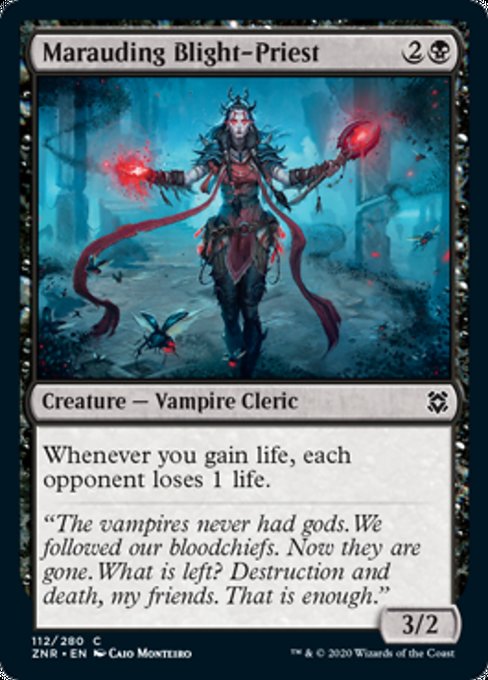 Marauding Blight-Priest (Zendikar Rising) Damaged / Poor