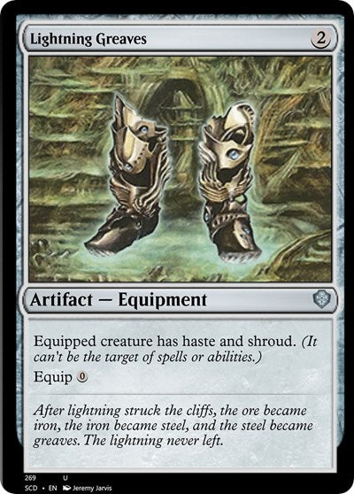 Lightning Greaves (Commander 2022 Starter Decks) Light Play