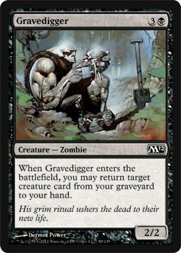 Gravedigger (Magic 2012 Core Set) Light Play