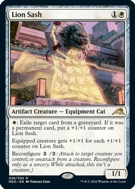 Lion Sash (Kamigawa: Neon Dynasty) Near Mint Foil