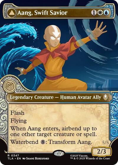 Aang, Swift Savior (Showcase) (Avatar: The Last Airbender) Light Play