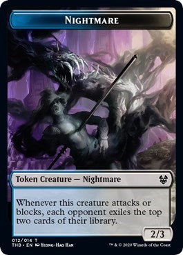 Nightmare Token (Theros Beyond Death) Light Play