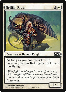 Griffin Rider (Magic 2012 Core Set) Light Play
