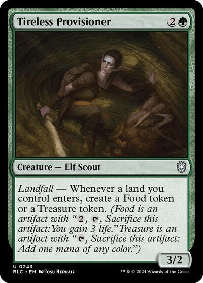 Tireless Provisioner (Commander: Bloomburrow) Light Play