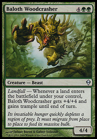 Baloth Woodcrasher (Zendikar) Medium Play