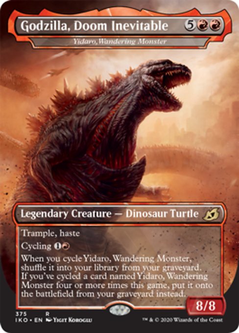 Godzilla, Doom Inevitable (Ikoria: Lair of Behemoths) Light Play Foil