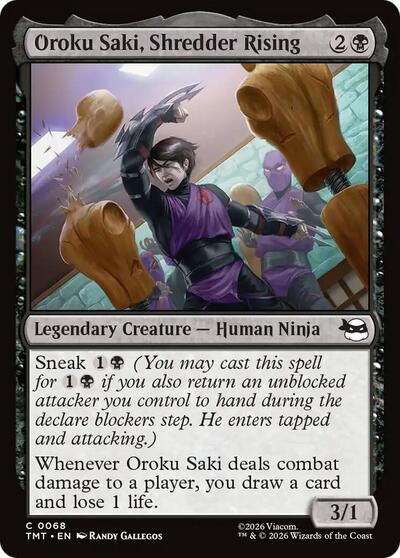 Oroku Saki, Shredder Rising (Teenage Mutant Ninja Turtles) Light Play