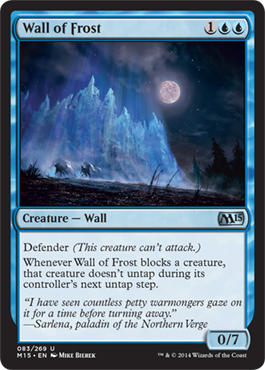 Wall of Frost (Magic 2015 Core Set) Light Play