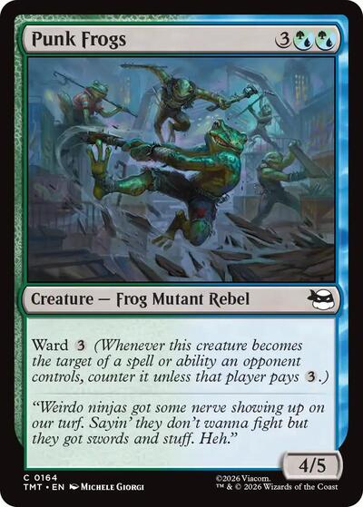 Punk Frogs (Teenage Mutant Ninja Turtles) Light Play Foil