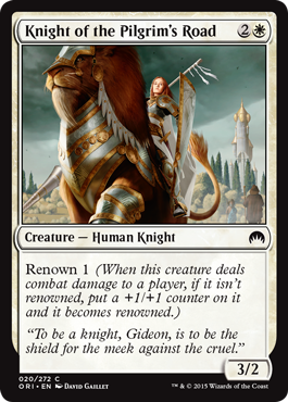 Knight of the Pilgrim's Road (Magic Origins) Light Play