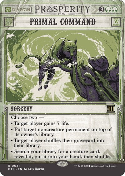 Primal Command (Outlaws of Thunder Junction: Breaking News) Light Play Foil