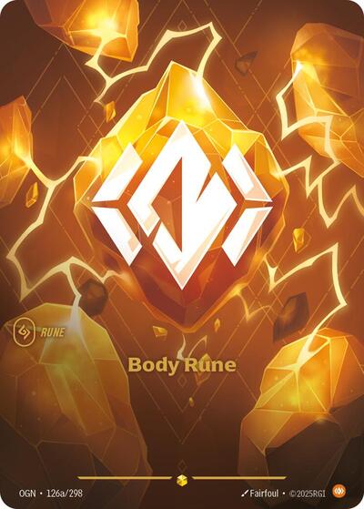 Body Rune (Alternate Art) (Origins) Light Play Foil