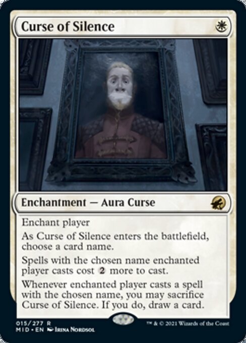 Curse of Silence (Innistrad: Midnight Hunt) Light Play